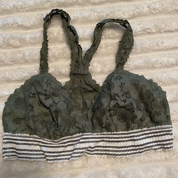 aerie Other - Aerie Green Size Small Racerback Lace Bralette